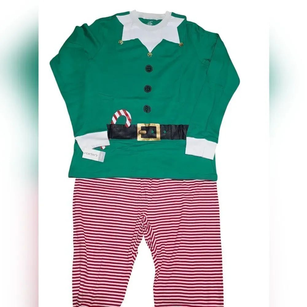 Carters Adult Xl Elf Pajama Set